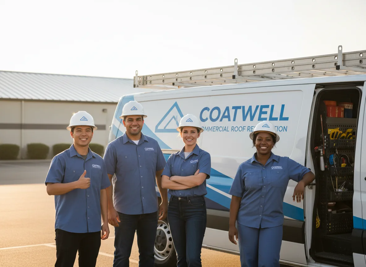 Commercial roof coating company in Terlton, OK